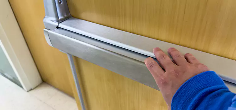 Installing a Push Bar on a Door Central Falls